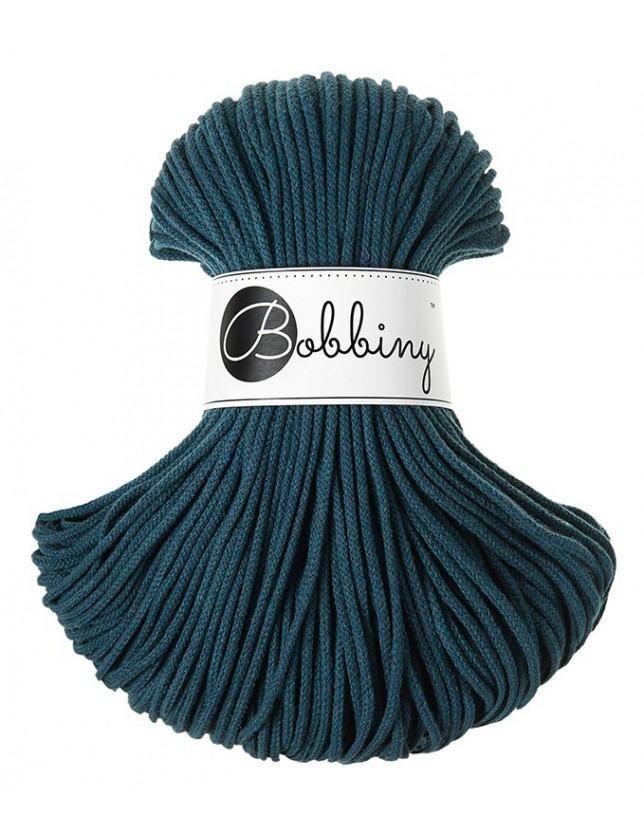 PEACOCK BLUE - Junior Cotton cords 3mm