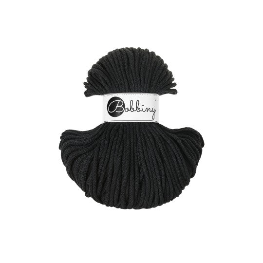 BLACK- Junior Cotton cords 3mm