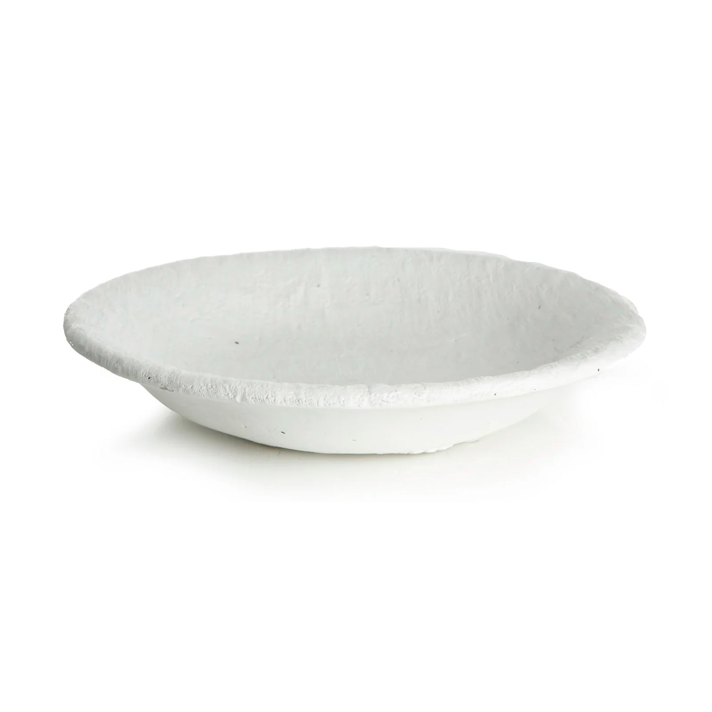 Fat hvit VIONA Ø:30 H:5 cm