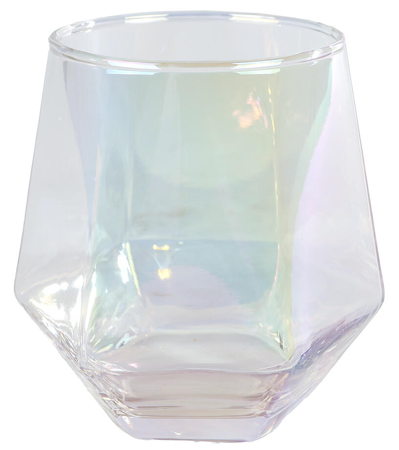 Telysglass i perlemor (9 x 9,5 cm)