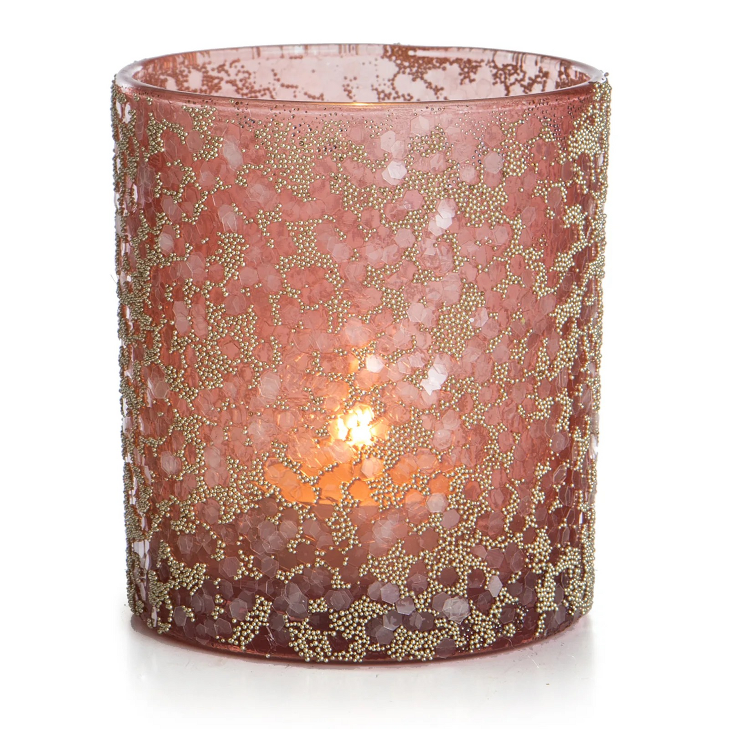 Telysglass Gloria m/glitter rosa