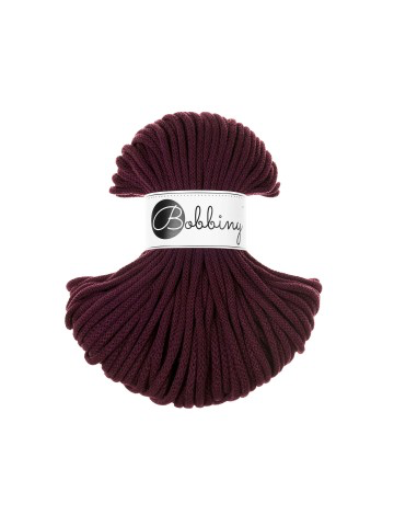 BURGUNDY - Premium Cotton cords 5mm (50g)