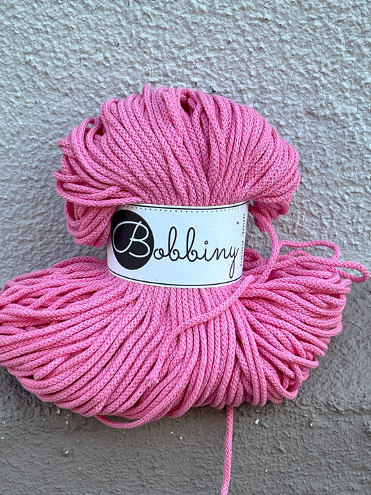 BUBBLEGUM PINK - Junior Cotton cords 3mm