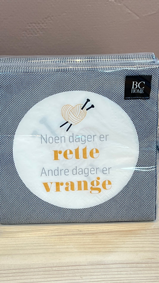 Serviett «Noen dager..»