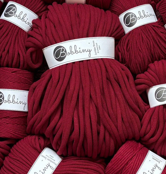 RED VELVET - Premium Cotton cords 5mm