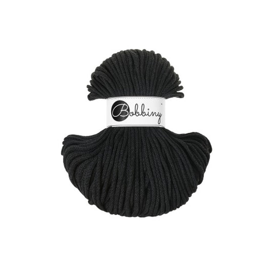 BLACK- Junior Cotton cords 3mm