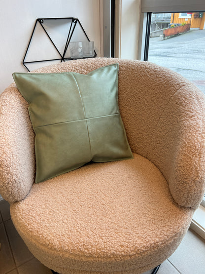 Pynteputetrekk skinn PU Grønn fra BC Home