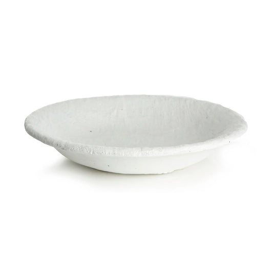 Fat hvit VIONA Ø:30 H:5 cm