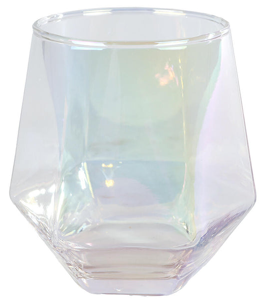 Telysglass i perlemor (9 x 9,5 cm)