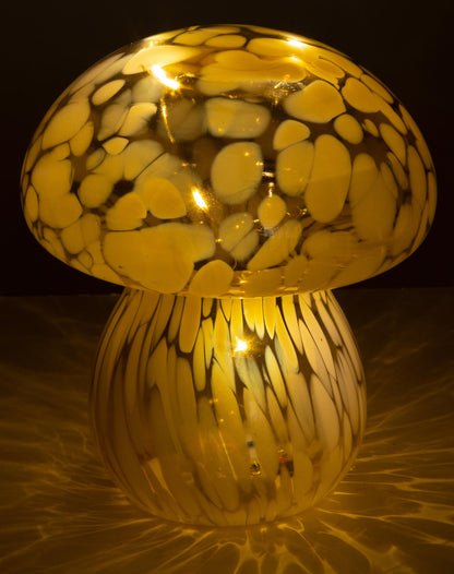 Sopplampe i glass, Beige