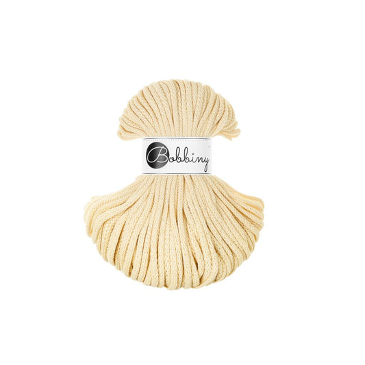 BUTTER YELLOW - Premium Cotton cords 5mm (50m)