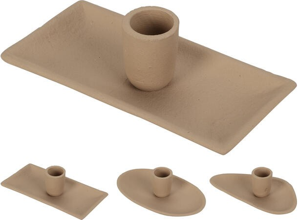 Lysestake  Brun/Beigemetall Organisk